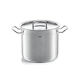 Lieferumfang: 1x großer Edelstahl-Kochtopf ( 20 cm, 5,2L) inkl. Metall-Deckel geeignet für alle Herdartenauch Induktion