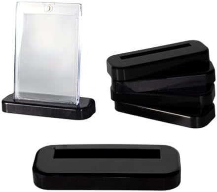 5 Pack of 1 Touch Magnetic Card Bottom Base Trading Card Stand Protector Card Sleeves Protector Case Base for Trading Card Holder Case Standard Cards, Sports Cards and Display (35pt Holder) image 4