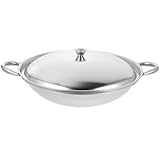 TOVINANNA Kochtopf Mit Deckel Tragbare Kochpfanne Für Zuhause Anti-überlauf Design Gleichmäßige Wärmeverteilung Für Gruppenessen