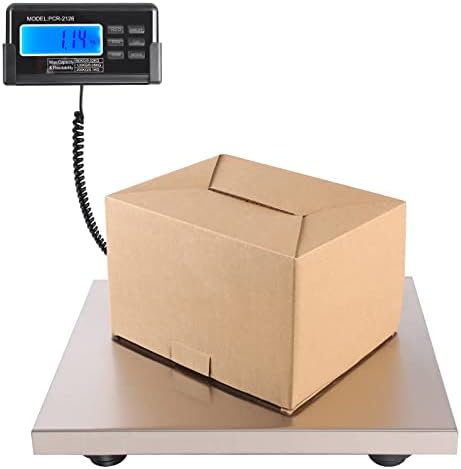 440lbs Shipping Scale Digital Heavy Duty Postal Scale, Multi-Function 15"X 12" Large Platform Scale, Accurate Stainless Steel Industrial Scale for Packages/Post Office/Luggage/Home/Market