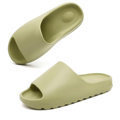 Image of Shoquis Cloud Slides Sandals for Women Men, Pillow Slippers,Open Toe Garden Shoes,sandals women,Drying Soft Lightweight Shower Shoes for Indoor and Outdoor