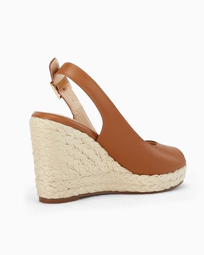 Image of Juliet Holy Womens Wedge Sandals Peep Toe Espadrilles Platform Ankle Strap Slingback Comfort Summer Dressy Shoes