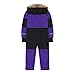 18-24 Months Girl Clothing Winter Faux Fur Hooded Long Sleeve Fleece Lined Snowsuit Toddler Boy Warm Waterproof Windproof Suits Fashion One Piece Snowboarding Ski Jumpsuit 1-15 Years Purple-120