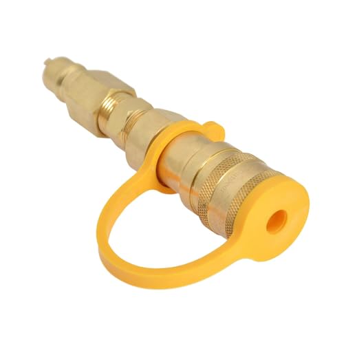 Conexión de conexión rápida para propano, conexión rápida para tanque de propano, adaptador de manguera de propano para autocaravana, adaptador de conexión rápida para propano, válvula de a