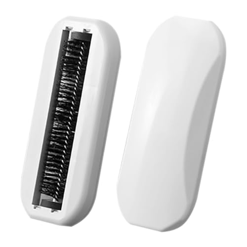 QUMIIRITY Handheld Rolling Crumb Sweeper Brush Ergonomic Tabletop Crumb Removal Tool for Nutshells and Debris for Dining Table and Kitchen Surfaces