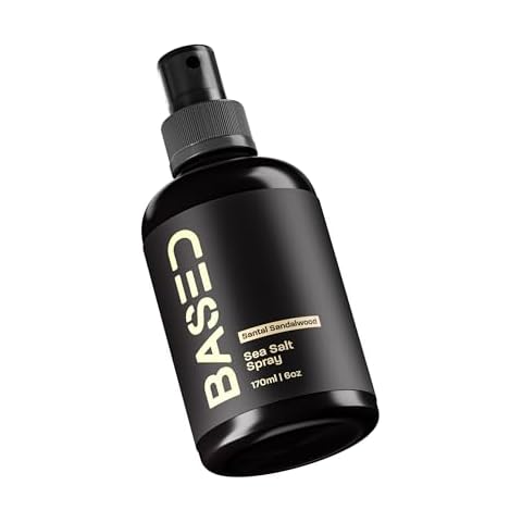 BASED BODYWORKS Sea Salt Spray, Natural Finish Sea Salt Spray for Hair, Volumizes & Texturizes, Infused with Kelp & Vitamin B5, Light & Non-Greasy, Paraben, Sulfate, Phthalate Free, 6 oz (Pack of 1) Cover