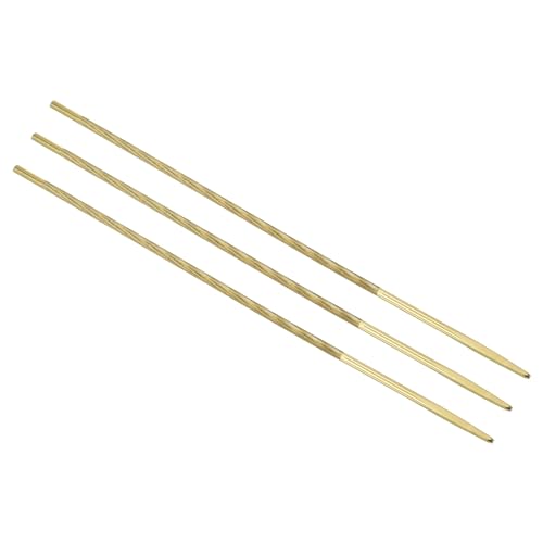 Lime de rechange dorée PATIKIL de 4,0 mm pour affûtage précis de chaîne de tronçonneuse - 2