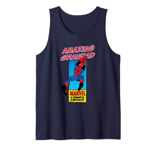 Marvel Corner Box Amazing Spider-Man Grandad Camiseta sin Mangas