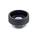 JW Winco Nylon Plastic Hollow Nut with Tapped Through Steel Insert, Knurled, Threaded Hole, 10-24 Thread Size x 11/32" Thread Depth, 3/4" Head Diameter (Pack of 1)