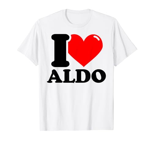 I love Aldo�̖ʔ������̖��O�f�U�C���B T�V���c