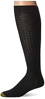 Gold Toe Men's Windsor Wool Over the Calf Dress Sock, Black, 3-Pack, Size 10-13 /Shoe Size 6-12.5