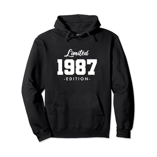Retro 36 Años Nacido en 1987 Edición Limitada 36 Cumpleaños Sudadera con Capucha