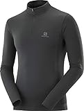 Lieferumfang: 1 x SALOMON Explore Langarmshirt mit halbem Reißverschluss Herren, Material: Polyester/Polyamid