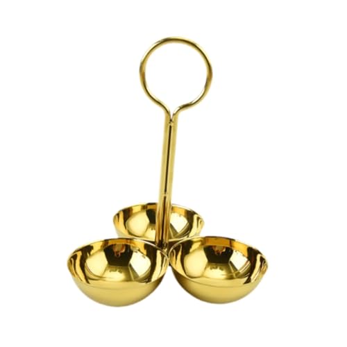 Cuenco for servir condimentos, cuenco for servir, soporte de exhibición de múltiples capas, platos for servir, soporte for refrigerios con cuenco for frutas y nueces, 3 cuencos(Ring 3 bowl)