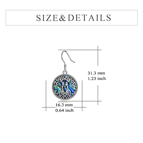 Image of YFN Sister Earrings Gifts from Sister, Sterling Silver Crystal Sister Earrings Jewelry, Birthday Jewelry Gift for Sisters