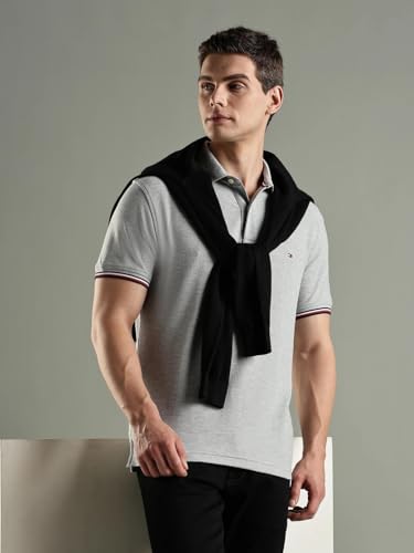 Image of Tommy Hilfiger Men Polo Cotton Regular Fit Shirt
