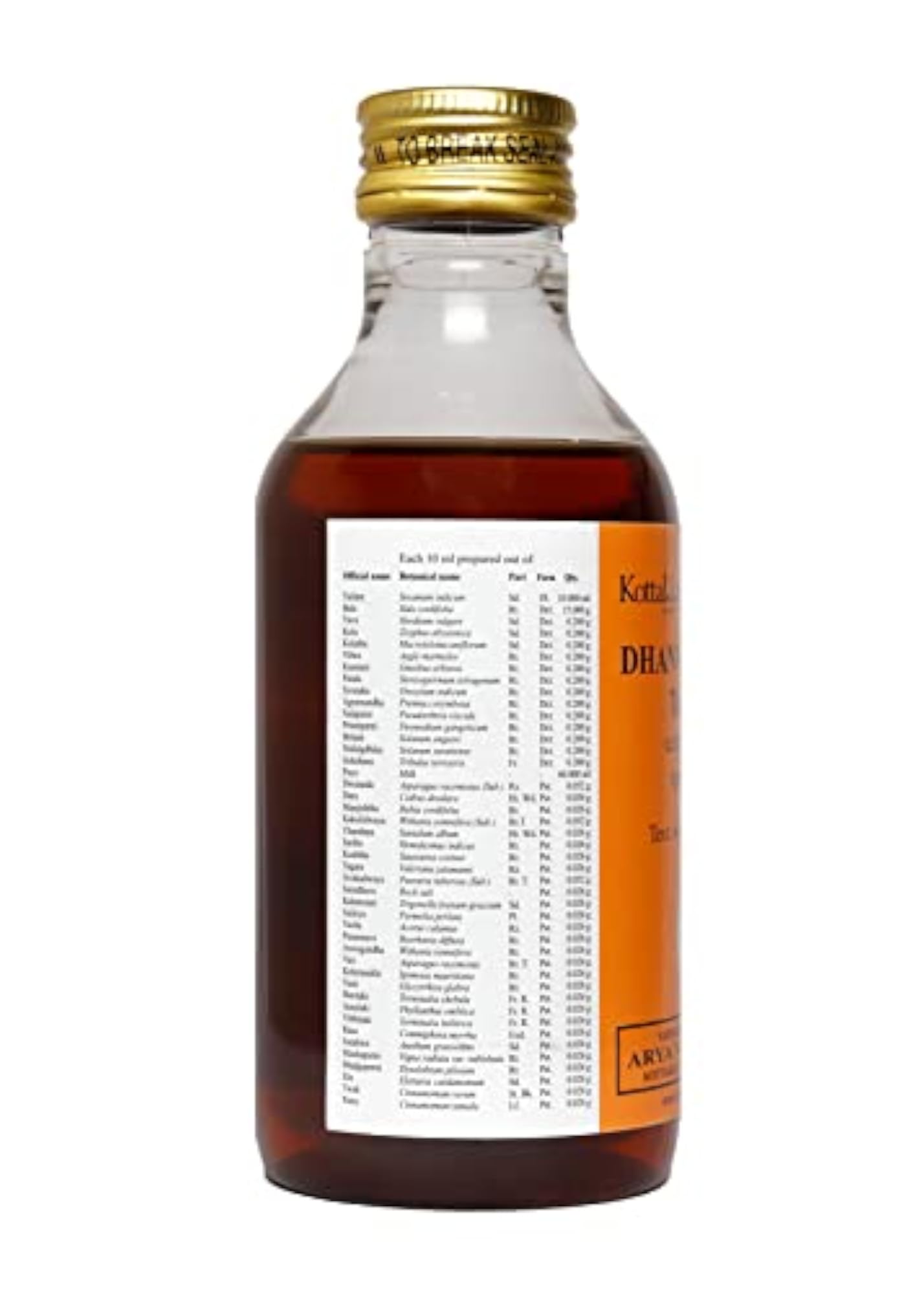 Kottakkal Ayurveda Dhanvantaram Tailam, Herbal Oil for Wellness