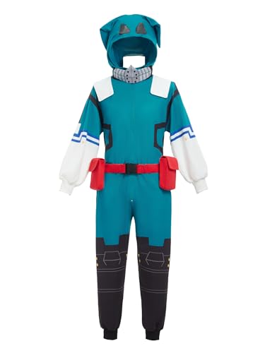 Micotaku My Hero Academia Officially Licensed Izuku Midoriya Onesie Pajama Onesie Pajama Loungewear for Fandom Green