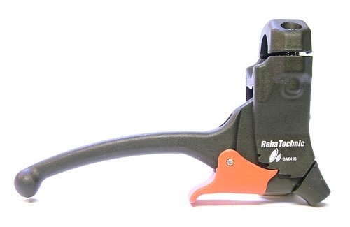 Varios Levier de frein droite/gauche avec blocage pour stationnement ; diamètre de fixation 22 ou 25 mm, - nero/rosso Cover