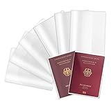 🛬 Passende Größe: Die Passport Hülle wurde extra für den neuen Reisepass angefertigt. Größe der Schutzhülle: 95 x 135 mm geschlossen und 190 x 135 mm geöffnet. Schutzhülle Reisepass sind sehr geeignete Größe. ❗ Die Passhülle passt nur, wenn das Ausstellungsdatum Ihres Passes zwischen März 2017 bis heute liegt. Der alte Pass (Februar 2017 und älter) ist etwas größer und passt somit nicht.