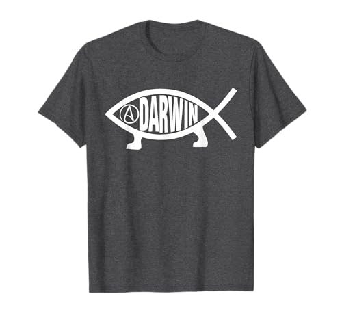 Charles Darwin Atheist Logo Fish Symbol T-Shirt
