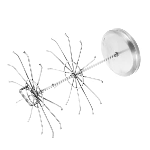 VILLFUL Soporte Para Pendientes Vintage De Hierro Reciclado Doble Giratorio Exhibidor Organizador Joyas Para Colgar Pendientes Collares y Pulseras Hogar o Tienda