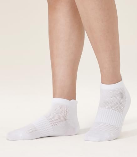 Breslatte 6pairs Ankle Socks for Women Men Breathable Mesh Low Cut Socks Soft Cotton Daily Athletic2