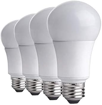 A19 LED Light Bulbs 5W4 Pack- 40 Watt Equivalent 6000K Daylight White LED Light Bulbs E26/E27 Base,270 Degree Beam Angle for Home Dining Room Bedroom Living Room,UL Listed,Pack of 4