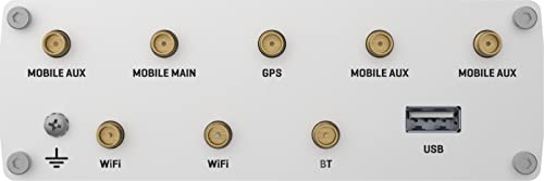 Image of Teltonika RUTX14000000 Model RUTX14 LTE Dual-sim Industrial Cellular Router; for Europe, the Middle East, Africa, APAC, Brasil, Australia Operators Only; Ethernet, Wi-Fi, Bluetooth and USB Interfaces