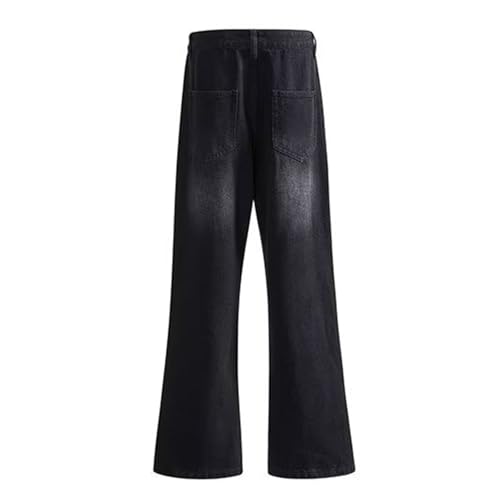 Jeans for Men Vintage Straight Fit Denim Pants Men Fashion Light Washed Jeans Casual Flat Front Outdoor Stretch Pants3