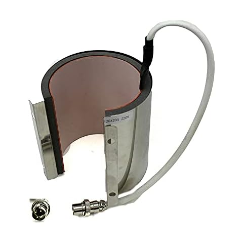 Yesuitme WER160 Mug Mat Attachment 6oz 11oz 12oz 17oz Latte Durham Heat Press 2 Screw Sublimation Mug Wrap Element (11oz Durham) Cover