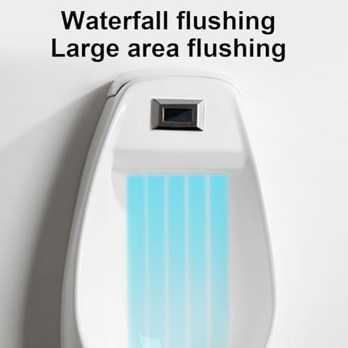 High-Efficiency Wall-Mounted Intelligent Sensor Urinal, Anti-Odor Ceramic Design for Commercial Use in Bars, Hotels, and Bathrooms, Eco-Friendly Flushing System