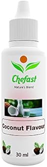 Chefast Coconut Flavour Baking Essence for Cake, Ice-Cream, Chocolates, Milkshakes- 30ML ( Use 2-3 Drops Essence for 250 Grm Cake)