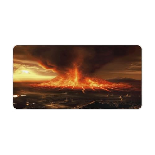 Tapis de souris de bureau volcano grand sous-main de bureau pour ordinateur