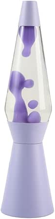 I-TOTAL - Flüssige Lavalampe 40 CM (Lila Pastell Spaceship)