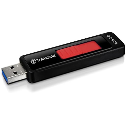 Image of Transcend JetFlash 760 128GB 3.1 Gen 1(USB 5Gbps) Flash Drive, Pen Drive, LED Data Transfer Indicator, 5-Year Limited Warranty, Black (TS128GJF760)