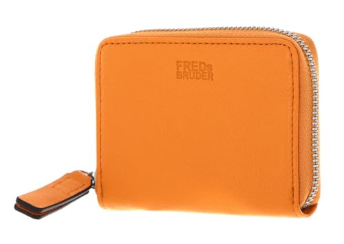 FB Coin Nugget II FREDsBRUDER - Porte-monnaie en cuir melon orange compact pour l'été
