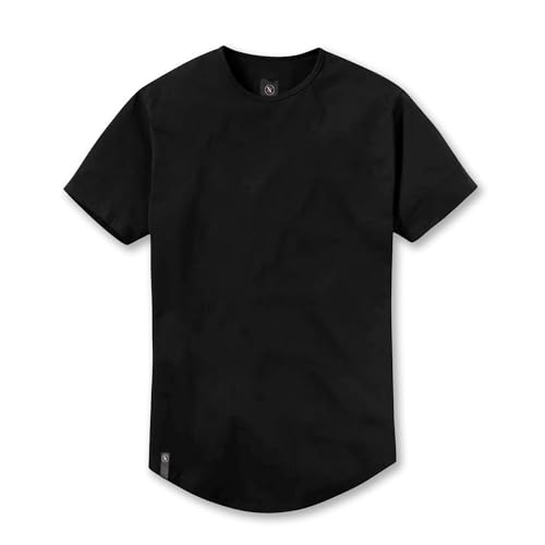 Ten10 Apparel Men's Premium Crew Neck Short Sleeve T-Shirt, Curved Hem, Velura Blend