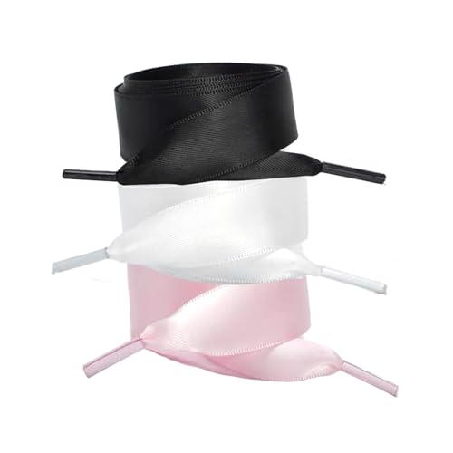 Ciormis Shoe Laces for Sneakers 3 Pair - 47''/55'' Length Flat Shoelaces, Sneakers Boot Flat Shoes Replacement Shoe Strings