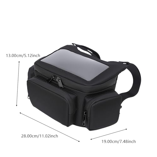 Bolsa frontal impermeable y táctil para manillar de moto BMW 5