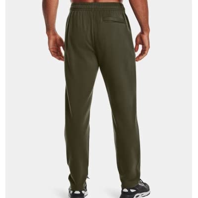 Under Armour Mens Rival Fleece Pants , Marine Od Green (390)/Onyx White , Medium #TOP1