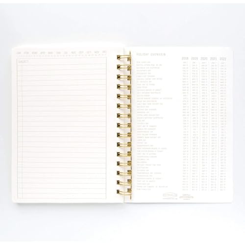 DesignWorks Ink Textured Paper Twin Wire Notebook – 6\" x 8.25\" Daily Planner & Soft Cover Writing Journal, 160 Lined Perforated Pages, Small Spiral Notebook for Work & Journaling – Terracotta
