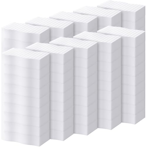 Image of SiliFine Magic Extra Durable Sponge Eraser 3 Layer Density Cleaning Pads in Bulk Thick More Lasting Sponge Eraser for Bathroom Kitchen Floor Bathtub Toilet Cleaner