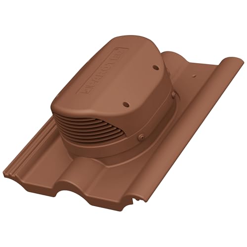 Preisvergleich Produktbild Parotec Flachlüfter für Braas - Frankfurter, Benders - Mecklenburger, ProDach - Doppelrömer Dachlüfter Entlüfter Lüftungsziegel (RAL 8004 - Ziegelrot)