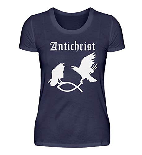T-shirt Antichrist Corbeau marine XXL : le confort d'une grande taille au style underground