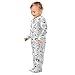 Emelivor Mushrooms Gray Baby Newborn One-Piece Clothes Long Sleeve Footed Pjs for Boy Girl Kids