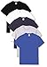 Fruit of the Loom Valueweight maglietta a maniche corte (confezione da 5) da uomo, nero/bianco/blu marino/grigio cinato/blu royal., XL