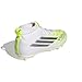 adidas Unisex-Kids F50 Sparkfusion League Firm Ground/Artificial Ground J, White/Iron Metallic/Yellow, 2