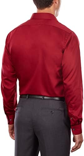 Van Heusen Mens Dress Shirts Regular Fit Lux Sateen Stretch Solid