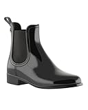 Lemon Jelly Comfy, Bottinne Femme de Pluie, Bottine Chelsea Adapté à l'Eau en PVC, Parfumées au Citron (Taille 36-42)